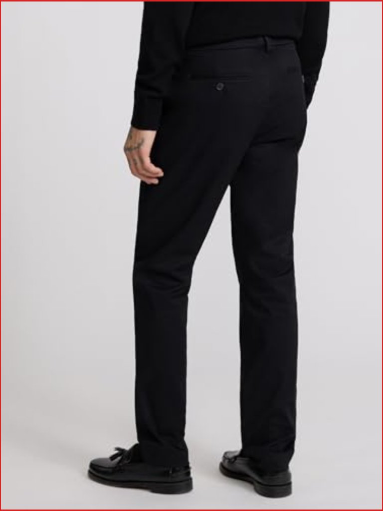 Men's Slim Hyper Stretch Chino Pants - Cotton Twill Dress Pant For Work To